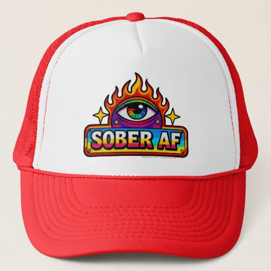 Sober AF - Trucker Hat Trucker Pet (Voorkant)