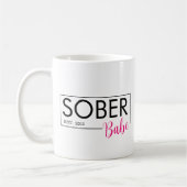 Sober Babe Est. Aangepaste datum Koffiemok (Links)