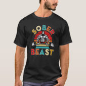 Sober beest Sober Living Aa N T-shirt (Voorkant)