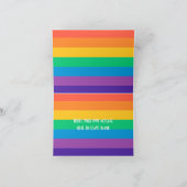 Sober Birthday Sobriety Year regenbow LGBT Kaart (Binnen)