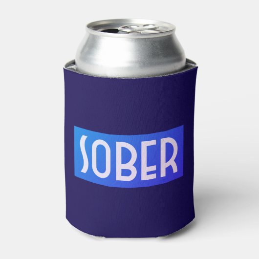 SOBER Blue Blikjeskoeler (Blikje Voorkant)