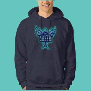Sober Blue Hoodie