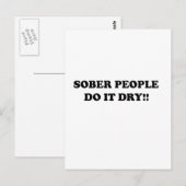 Sober Briefkaart (Voorkant / Achterkant)
