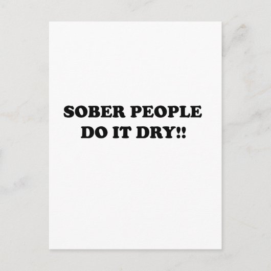 Sober Briefkaart (Voorkant)