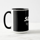 Sober by Choice, obriety Typografie Motivatie Mok (Links)