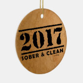 Sober & Clean 2017 (terugwinningsgeschenken/versla Keramisch Ornament (Rechts)
