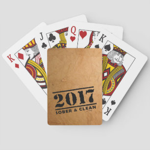 Sober & Clean 2017 (terugwinningsgeschenken/versla Pokerkaarten