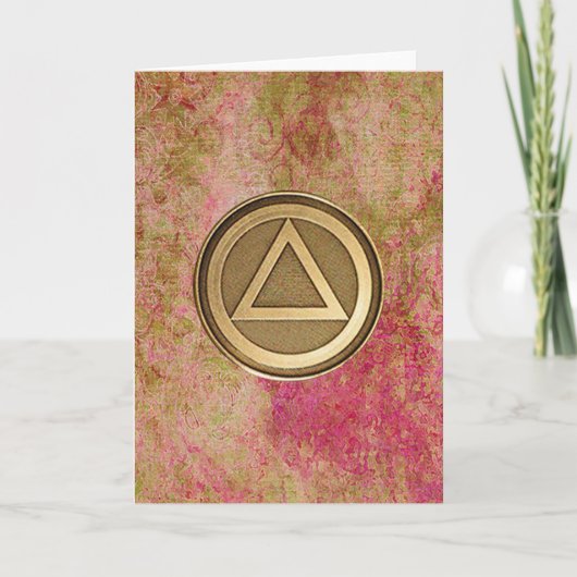 SOBER COIN Sobriety Recovery Kaart (Voorkant)