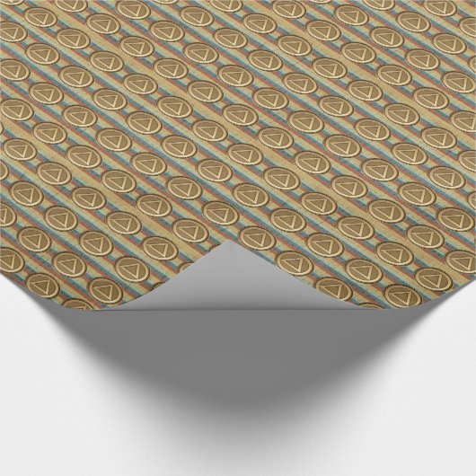 SOBER COIN WRAPPING PAPIER Recovery Sobriety (Hoek)