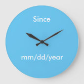 Sober Date Clock Grote Klok (Voorkant)