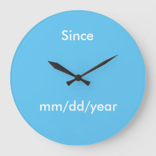 Sober Date Clock Grote Klok