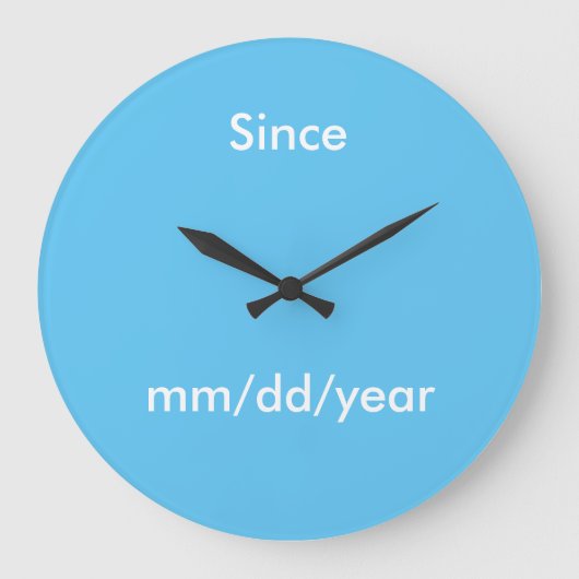 Sober Date Clock Grote Klok (Voorkant)