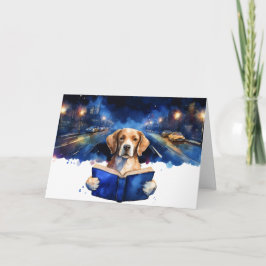 Sober Dog Reading Big Book Recovery Jubileum Kaart