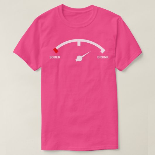 Sober Drink indicator T-shirt (Design voorkant)