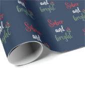 Sober en helder kerstcadeau cadeaupapier (Rol Hoek)