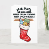 Sober Feestdagen Kaart (Achterkant)