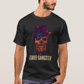 Sober Gangster Sobriety Clean Afbeelding Funny Dis T-shirt (Voorkant)