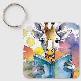 Sober Giraffe w / Big Book AA Prayer CUSTOM Sleutelhanger