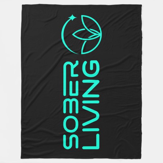 Sober & Glanzend – Lotus Power Fleece Deken (Voorkant)