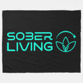 Sober & Glanzend – Lotus Power Fleece Deken (Voorkant (Horizontaal))