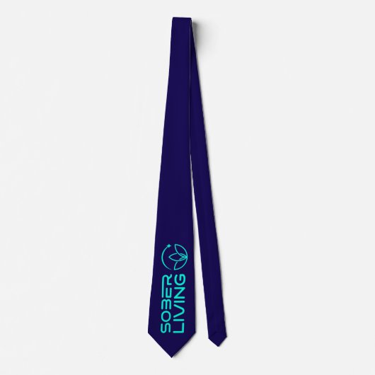 Sober & Glanzend – Lotus Power Necktie Stropdas (Voorkant)