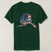 Sober in Alaska textuur TShirt (Design voorkant)