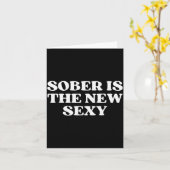 Sober Is The New Y Funny Quote Y2k Aesthetic 2000s Kaart (Gele Bloem)