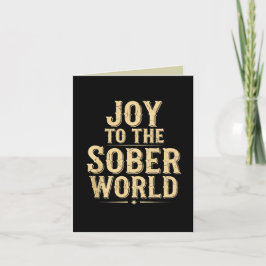 Sober kerstfeest feestdagen kaart