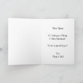 Sober kerstkaart, persoonlijke vakantiekaart bedankkaart (Binnen)