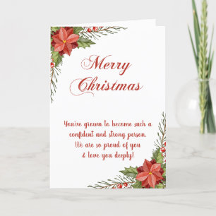 Sober kerstkaart, Proud briefkaart