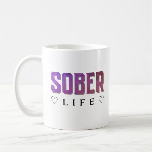 Sober leven koffiemok (Links)