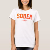 Sober leven t-shirt (Voorkant)
