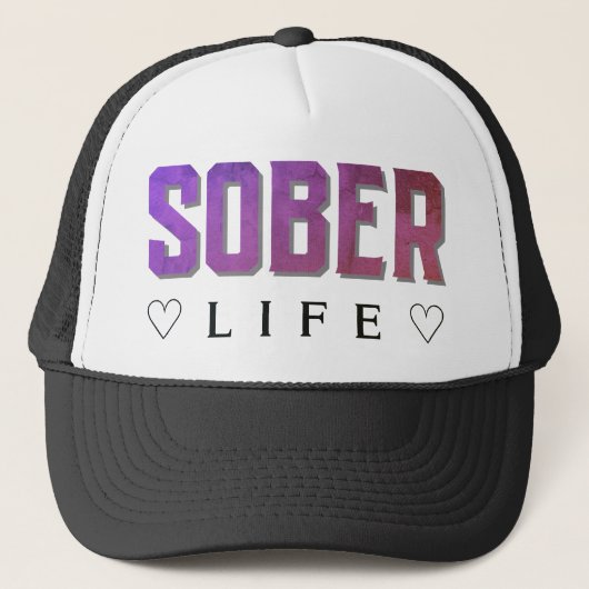 Sober leven trucker pet (Voorkant)