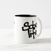 Sober Life Coffee-Mok Tweekleurige Koffiemok (Voorkant rechts)