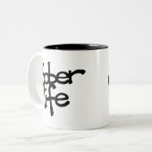 Sober Life Coffee-Mok Tweekleurige Koffiemok (Voorkant links)