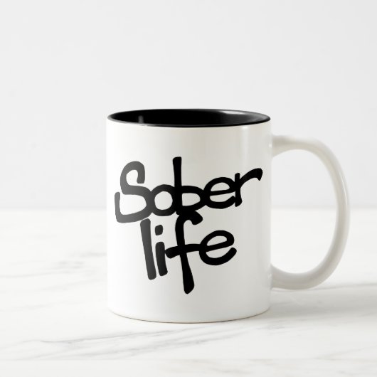 Sober Life Coffee-Mok Tweekleurige Koffiemok (Rechts)