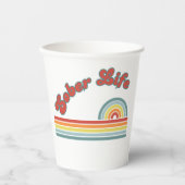 Sober Life Paper Cups Herstelfeest Papieren Bekers (Voorkant)