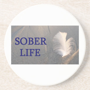 Sober life Plume Zandsteen Onderzetter