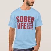 Sober Life - Red T-shirt (Voorkant)
