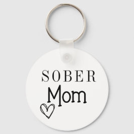 Sober mama Sleutelhanger, Addication Recovery Sleutelhanger
