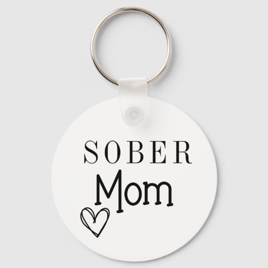 Sober mama Sleutelhanger, Addication Recovery Sleutelhanger (Voorkant)