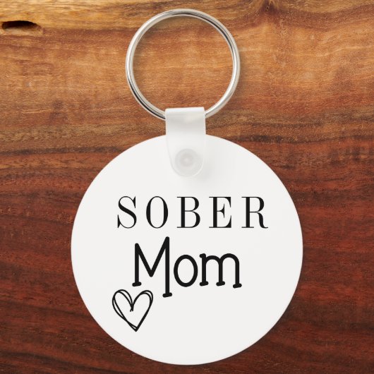 Sober mama Sleutelhanger, Addication Recovery Sleutelhanger (Voorkant)