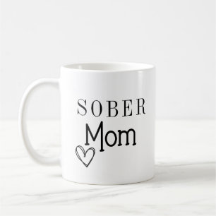 Sober Mom Coffee Mug, Addiction Recovery Koffiemok