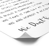 Sober ondersteuning, verslaving herstel poster (Hoek)