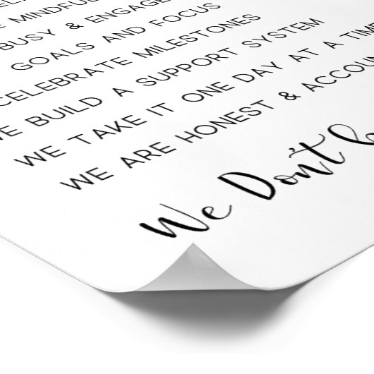 Sober ondersteuning, verslaving herstel poster (Hoek)