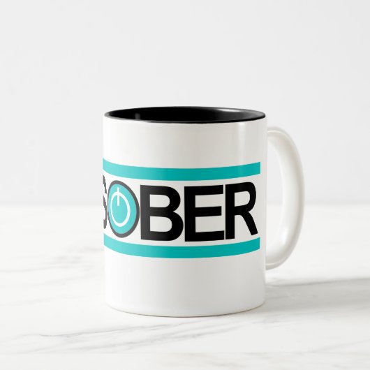 Sober Power-knop Koffie-Mok Tweekleurige Koffiemok (Voorkant rechts)