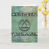 Sober Recovery Jubileum Gefeliciteerd Kaart (Gele Bloem)