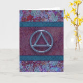 Sober Recovery Jubileum Gefeliciteerd Kaart (Gele Bloem)