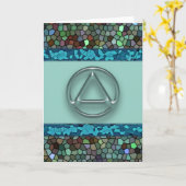 Sober Recovery Jubileum Gefeliciteerd Kaart (Gele Bloem)