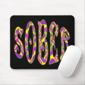 SOBER Retro 60 Art Psychedelic Muismat (Met muis)